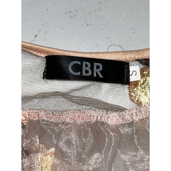 Adam & Eve Floral Coquette dress Sm sheer High Low Pixie 3D Embroiderd Bird D2 - Picture 9 of 16